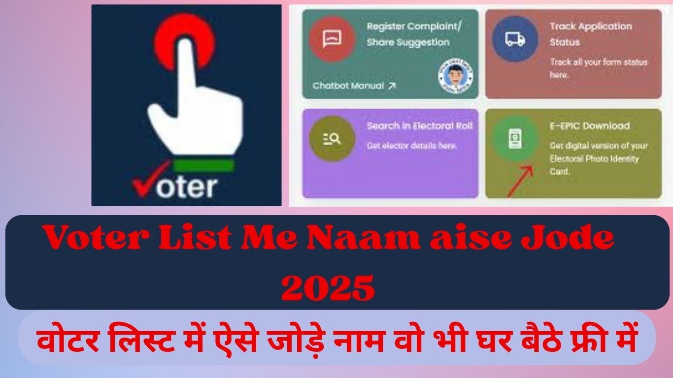 Read more about the article Voter List Me Naam aise Jode 2025 – वोटर लिस्ट में ऐसे जोड़े नाम वो भी घर बैठे फ्री में?
